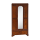 Antique walnut burl wardrobe with central mirror and large drawer.