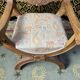 Fauteuil Dagobert « Curule » chêne