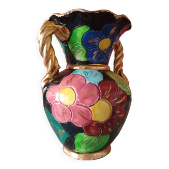 Floral Vallauris vase