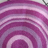 Tapis contemporain ora tressé en coton (73cm), édition unique