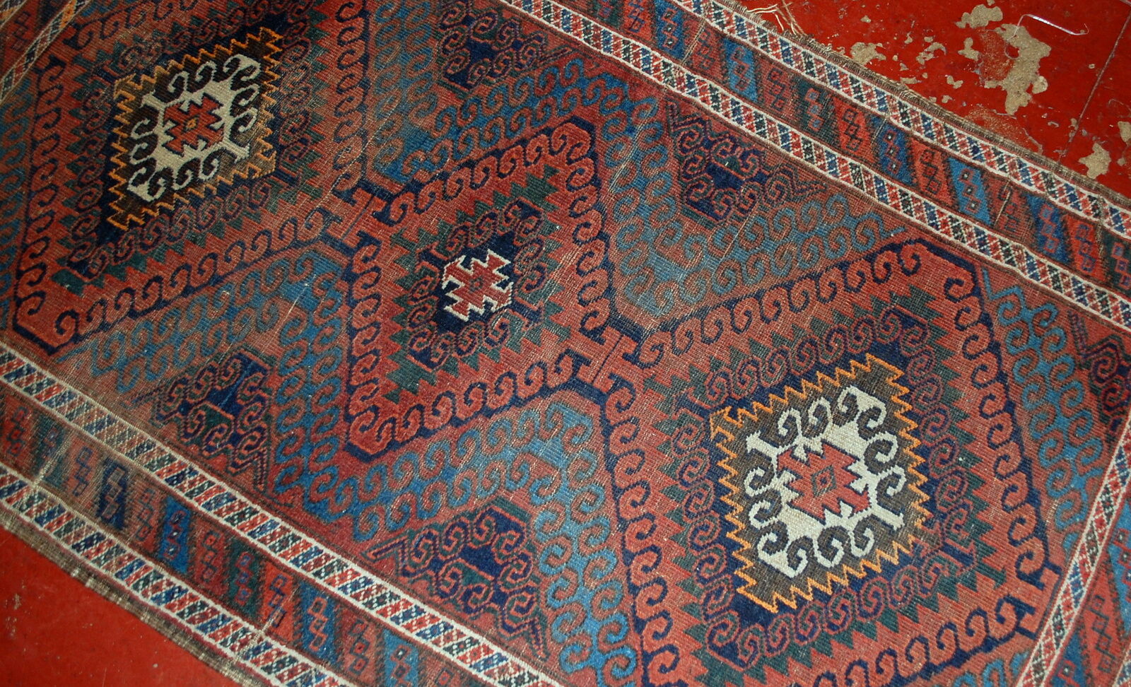Tapis ancien Afghan Baluch fait main 76cm X 181cm 1900s