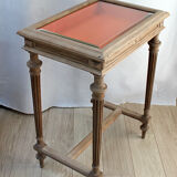 Showcase 1900 natural wooden side table