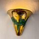 Pair of Italo Valenti brutalist wall sconces in bronze, Spain, 1970s