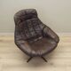 Leather swivel armchair, Danish design, 1960s, designer: H.W. Klein, manufacture: Bramin