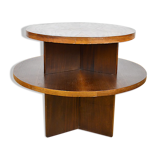 Art-Deco pedestal table in walnut 1940
