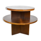 Art-Deco pedestal table in walnut 1940