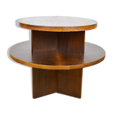 Art-Deco pedestal table in walnut 1940
