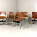 ICF De Padova T-chairs by Katavolos, Kelley and Littell, Italy 1950’s