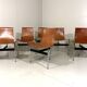 ICF De Padova T-chairs by Katavolos, Kelley and Littell, Italy 1950’s