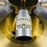 Scandinavian glass ceiling lamp by Carl Fagerlund for Orrefors, Sweden, 1960s