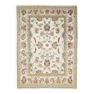 8x11 bordered & botanical oushak rug, 250x338cm