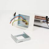 Set of chrome wall lamps in the style of Sciolari