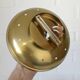 Vintage Art Deco Style Flush Mount Ceiling Light – Cut Glass & Brass.