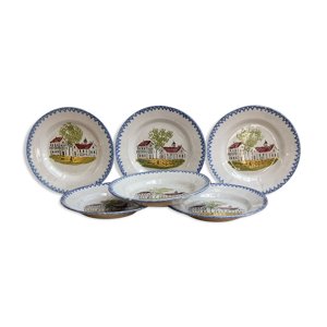 Lot de 6 assiettes plates