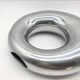 XXL “Donut” Vase / Polished Cast Aluminum – 1980s