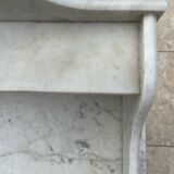 Antique bathroom cabinet with marble