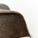 Seal Brown DAX fiberglass chair by Charles & Ray Eames for Herman Miller