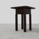 Art Deco square Oak Side Table, France, circa 1920