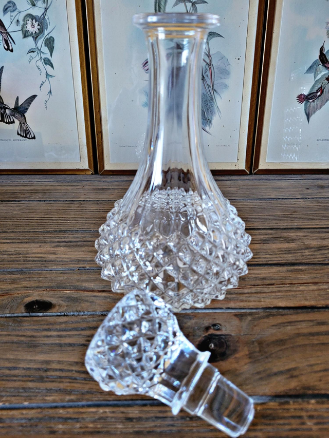Diamond point wine carafe - Arques Longchamp Crystal?