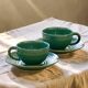Duo of cups signed by Geneviève Lethu from the Grains de Riz collection.