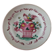 Saint-Clément & K&G plate – rooster on basket decoration, circa 1920