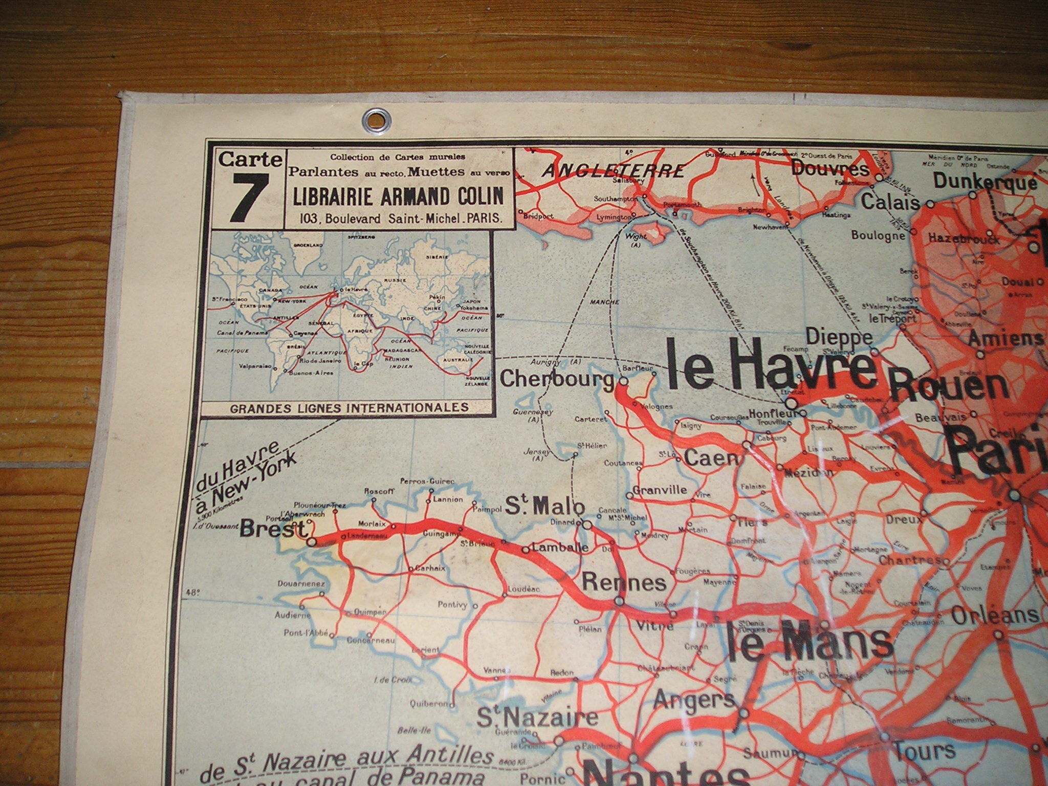 Old School Map Vidal Lablache No.7 and 7bis, Railways
