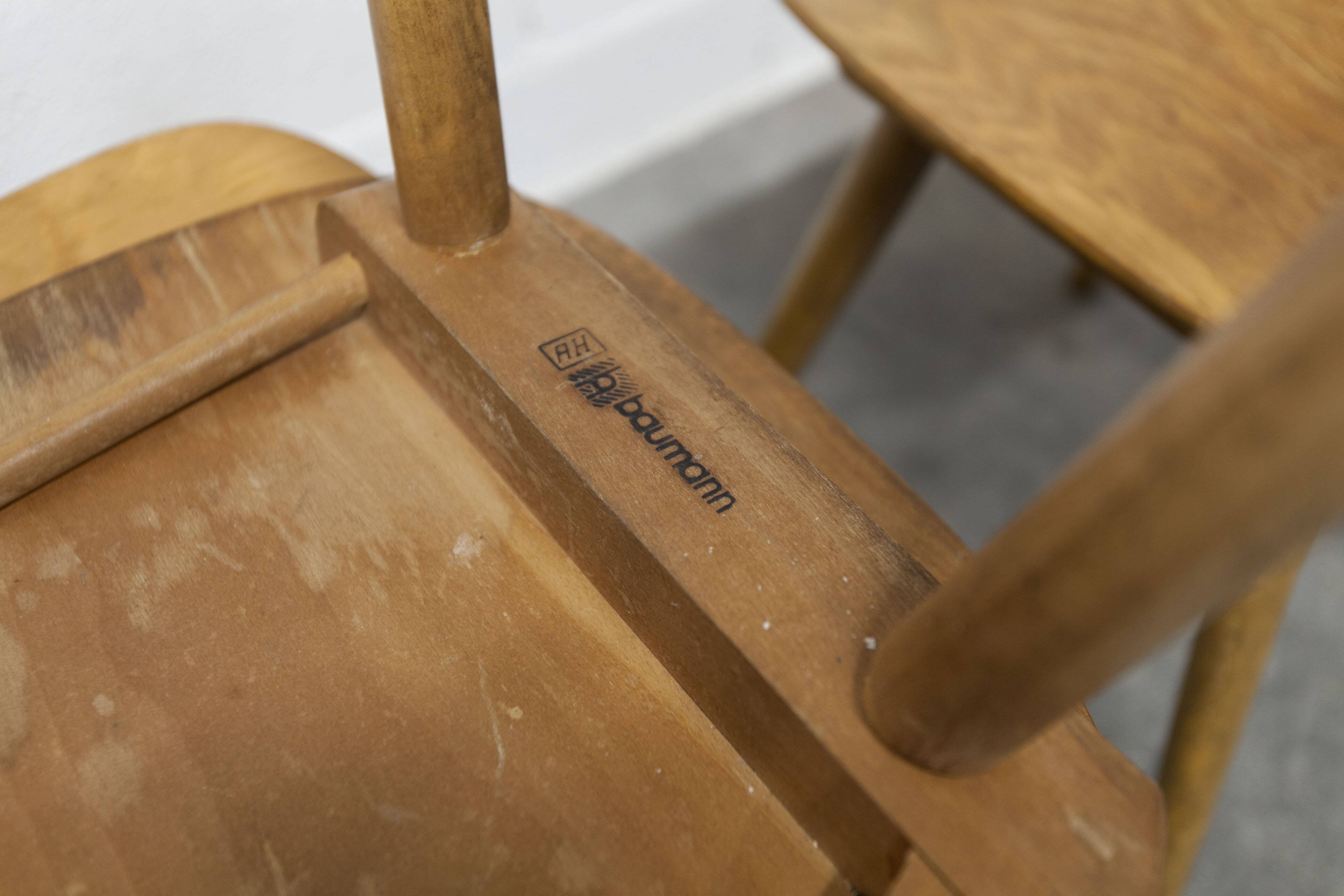 Ensemble de 6 chaises Baumann modèle Menuet