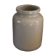 Vase, pot vintage en grès beige