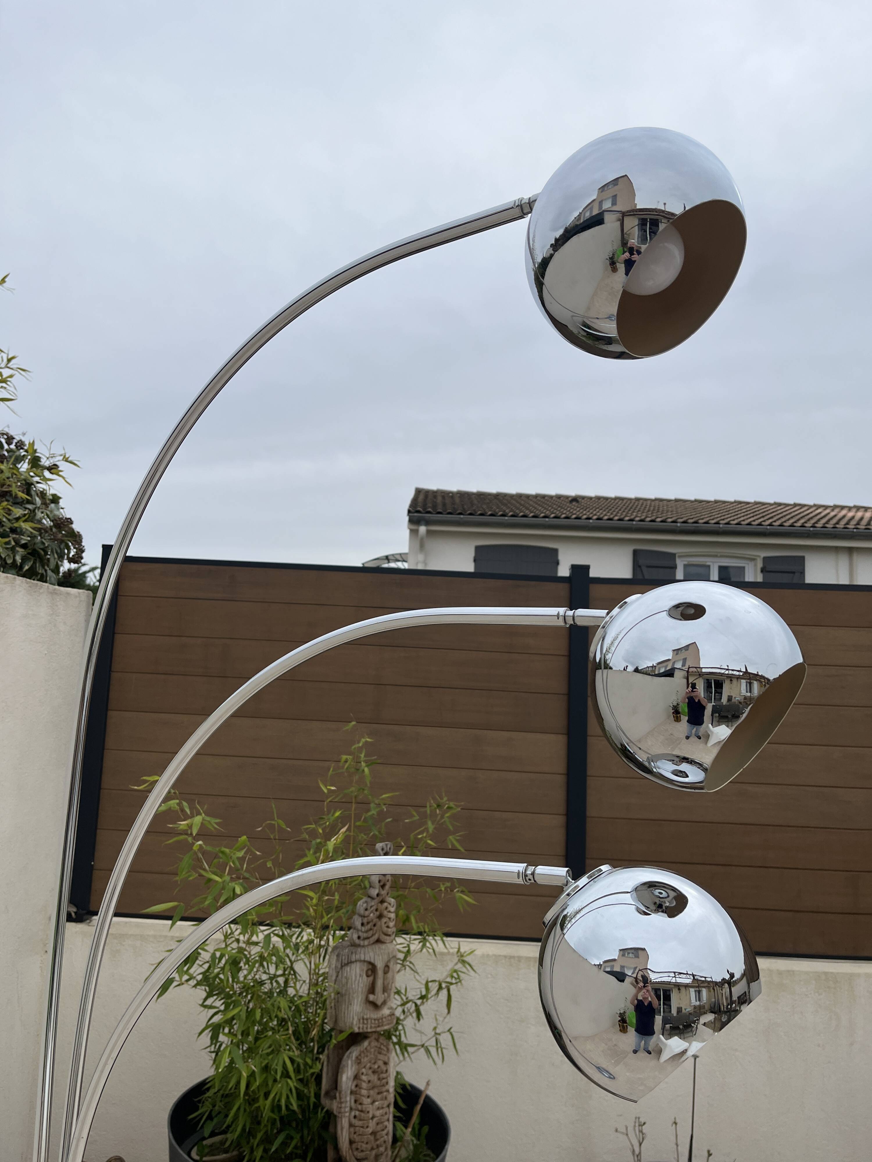 Lily of the valley floor lamp by Reggiani design from the 70s