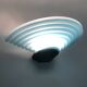 Pair of AV Mazzega wall lights in blue Murano glass. 1980s