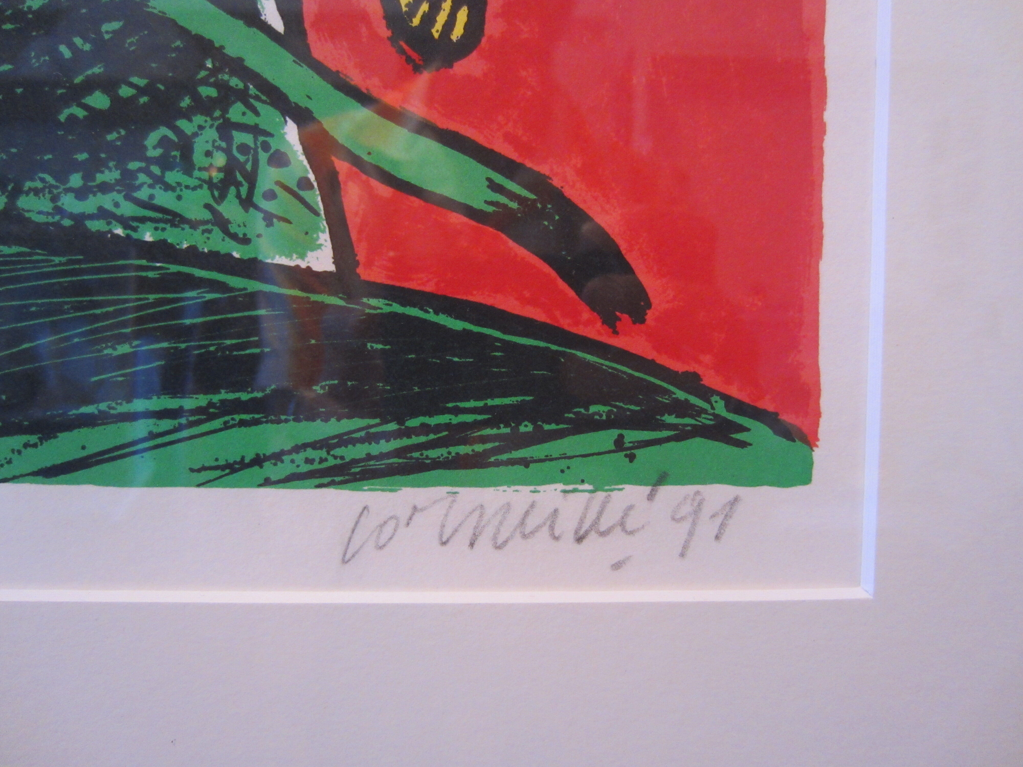 Lithograph signed and numbered by Beverloo Corneille 1991