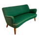 Old vintage green cocktail bean sofa from the 50s