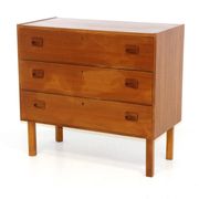 Teak chest of drawers, suede, 1960