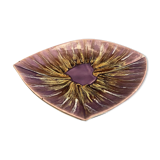 Sylized dish Vintage earthenware cut of Vallauris signed