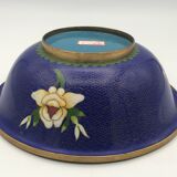Cloisonné enamel cup with floral decoration