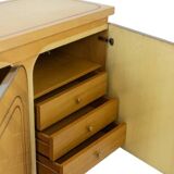 Enfilade à 4 portes en bois de bouleau. Années 1970.