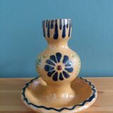 Soufflenheim Alsace pottery candle holder