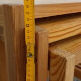 Set nesting tables in pine from the 70s, denmark