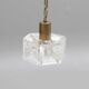 Ceiling light by Carl Fagerlund for Orrefors, brass and moulded glass, Sweden 1960.