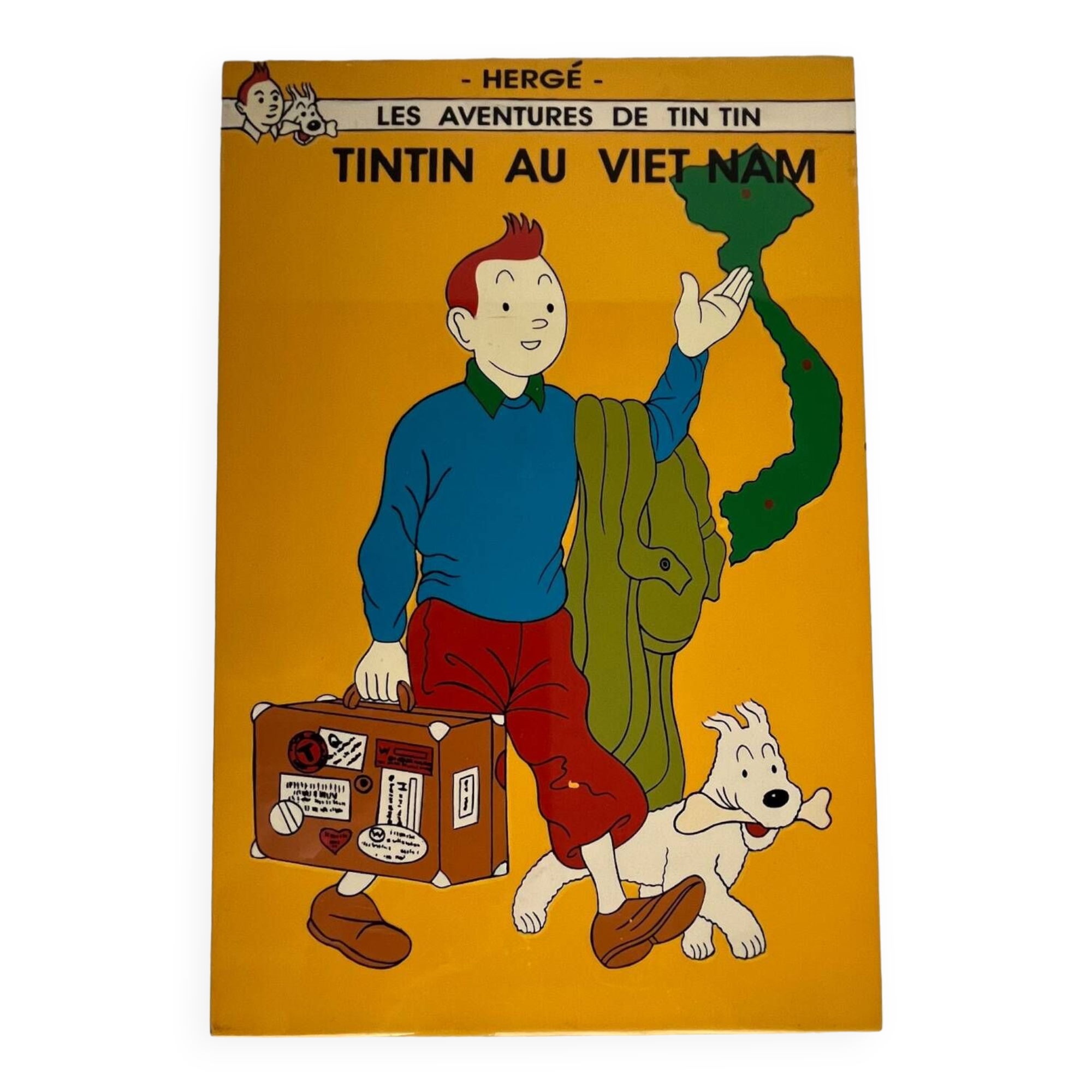 Tintin album advertising panel