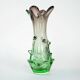 Green vase, Murano glass, 1960s, made in Italy