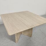 1980s travertine coffee table
