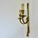 Pair of bronze wall lights, knots and tassels, Peris Andreu edition, 1970