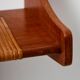 Teak wall shelf with cane details
