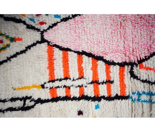 Colorful Berber carpet handmade 235 x 130cm