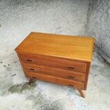 Commode en chêne années 50