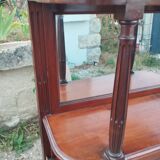 Antique Louis XVI style chest of drawers with marble top