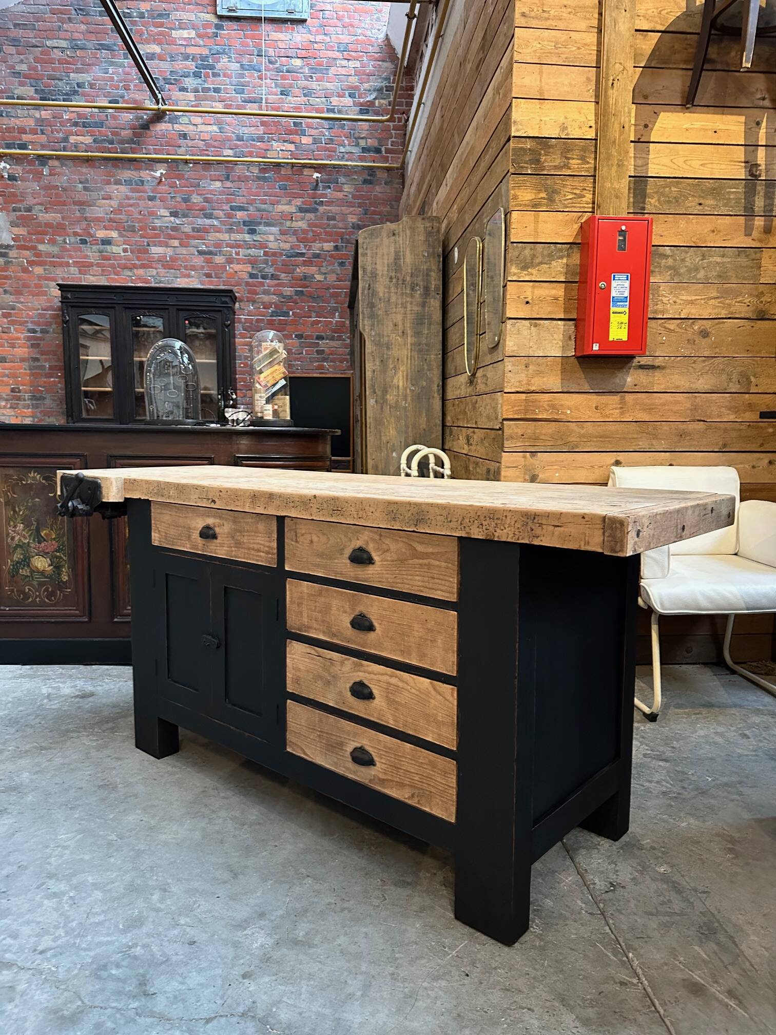 Old carpentry workbench