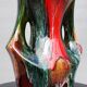 Vase poterie de Vallauris lave multicolore 1960