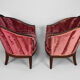 Salon Art Déco par Paul Follot en velours rose , circa 1920